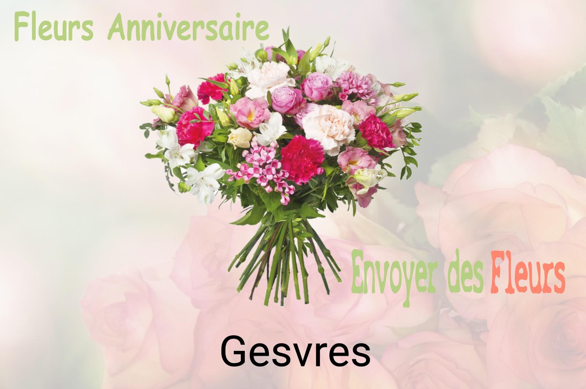 Bouquet de fleurs d’anniversaire livré à Gesvres